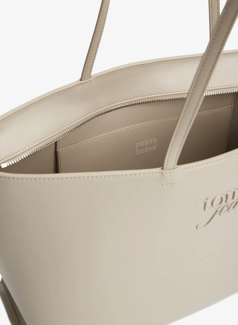 TOMMY JEANS Stone Essential Embossed Logo Tote Bag for Women | Best Price UAE